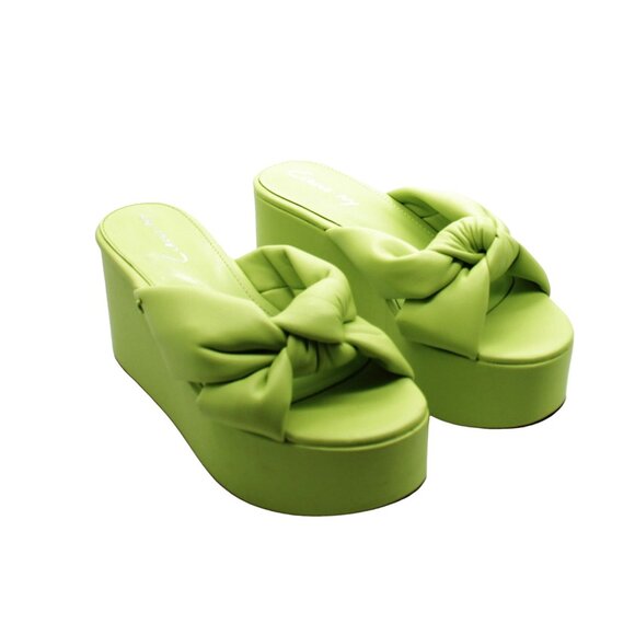 Circus by Sam Edelman Shoes - Circus by Sam Edelman Green Wedge Sandals